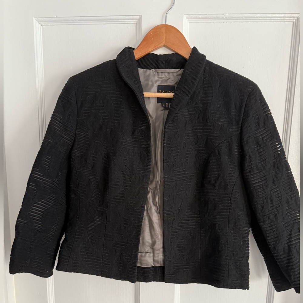 PAUW Wool Blazer - Black with Pattern
